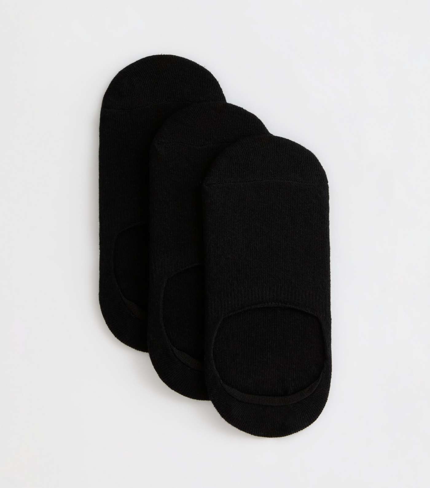 3 Pack Black Sports Heel-Grip Invisible Socks
