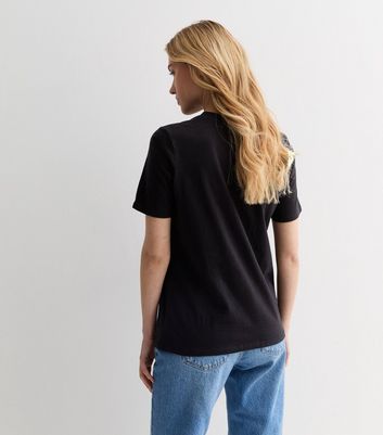 Black Cotton Crew Neck T-Shirt New Look