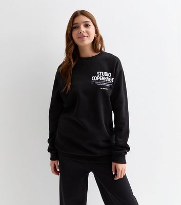 Girls black sales sweatshirt