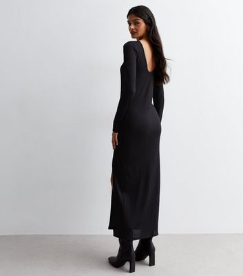 Scoop back midi clearance dress