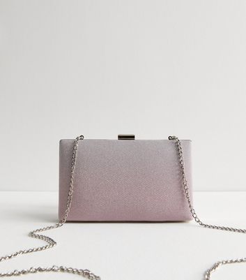 Grey suede clutch bag best sale new look