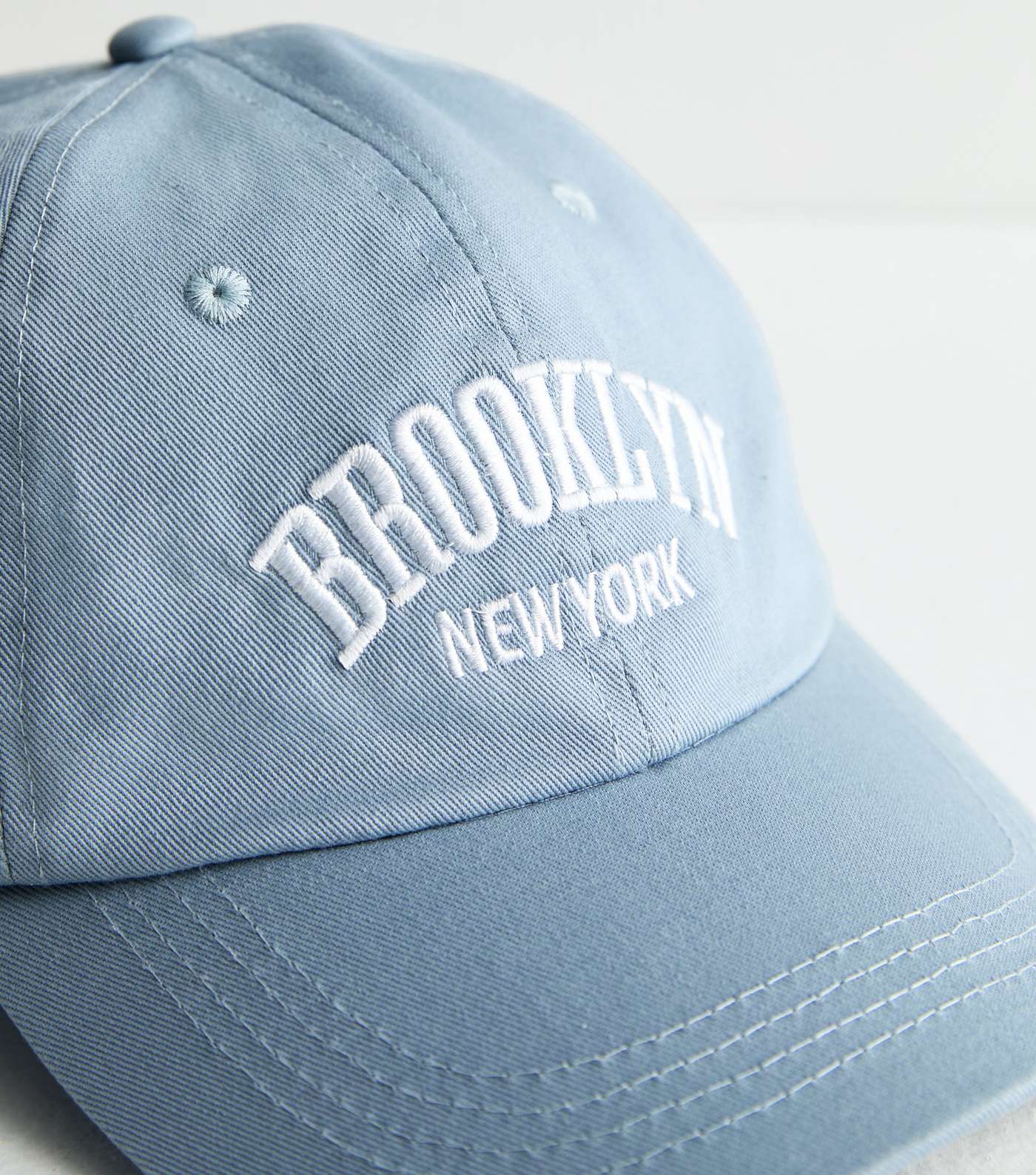 Blue Cotton Brooklyn Logo Cap Image 3