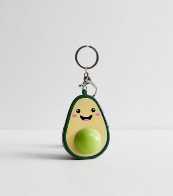 Green Avocado Squishy Bag Charm New Look