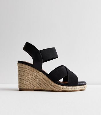 New look deals black wedges