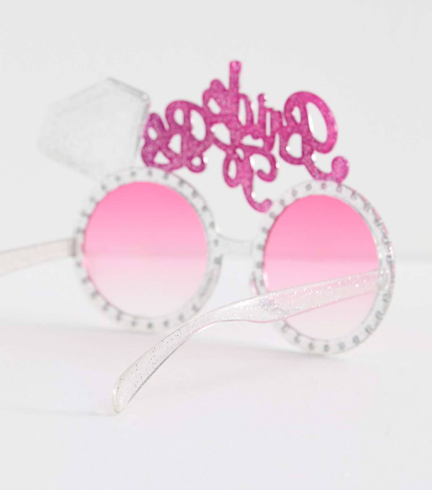 Clear Glitter Bride to Be Sunglasses Image 4