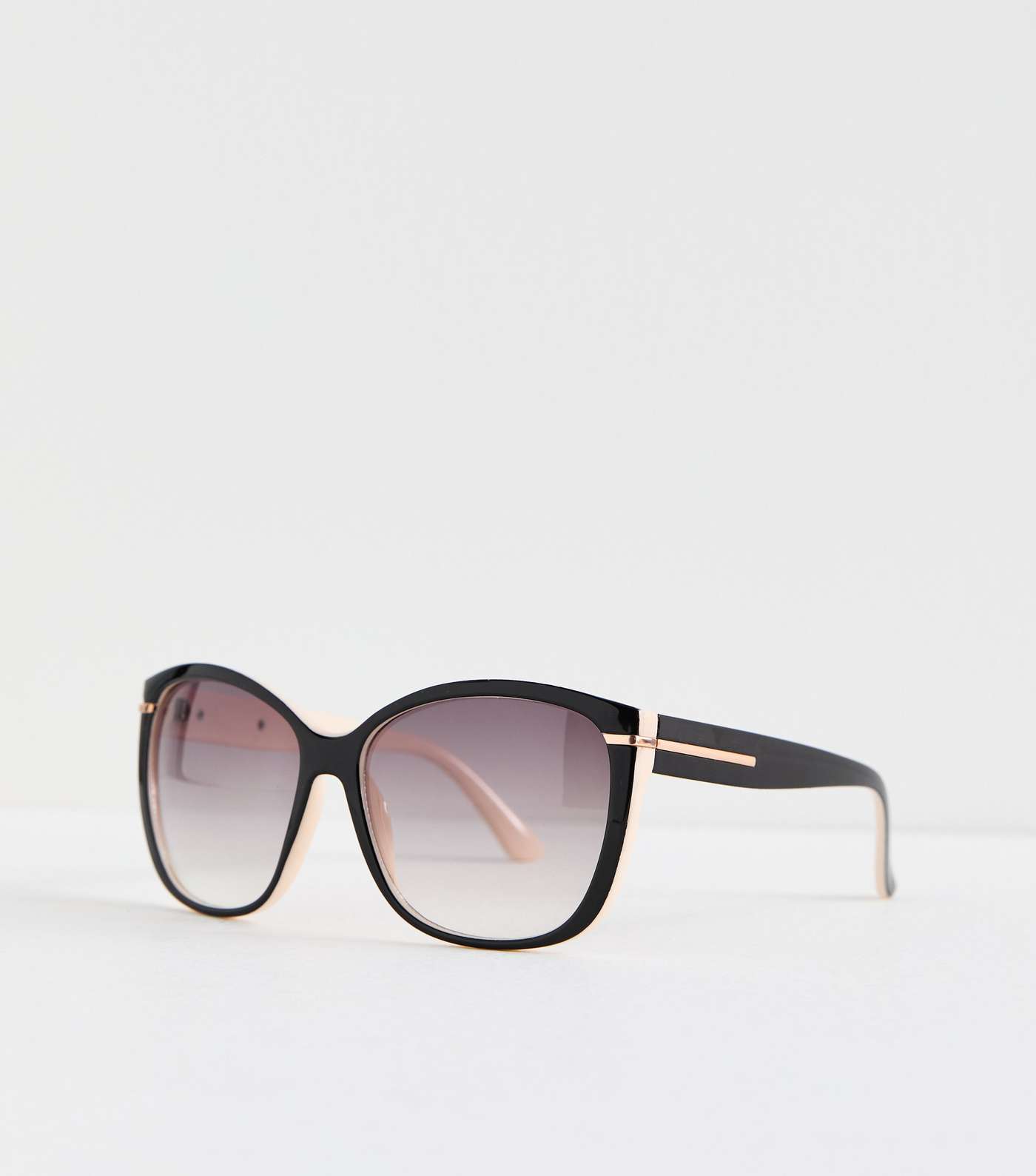 Black Contrast Square Frame Sunglasses Image 2