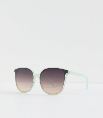 Mint Green Tinted Gradient Sunglasses New Look