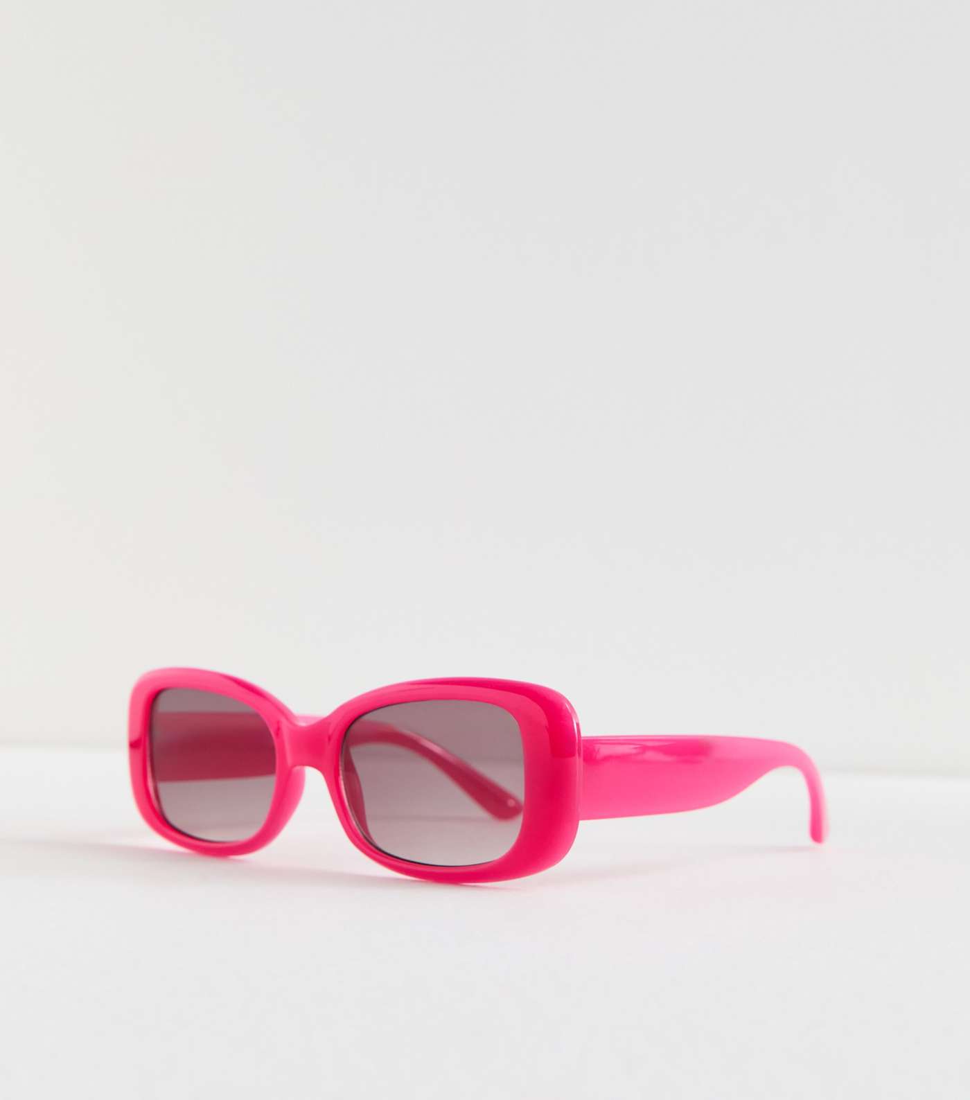 Bright Pink Rectangle Frame Sunglasses Image 2