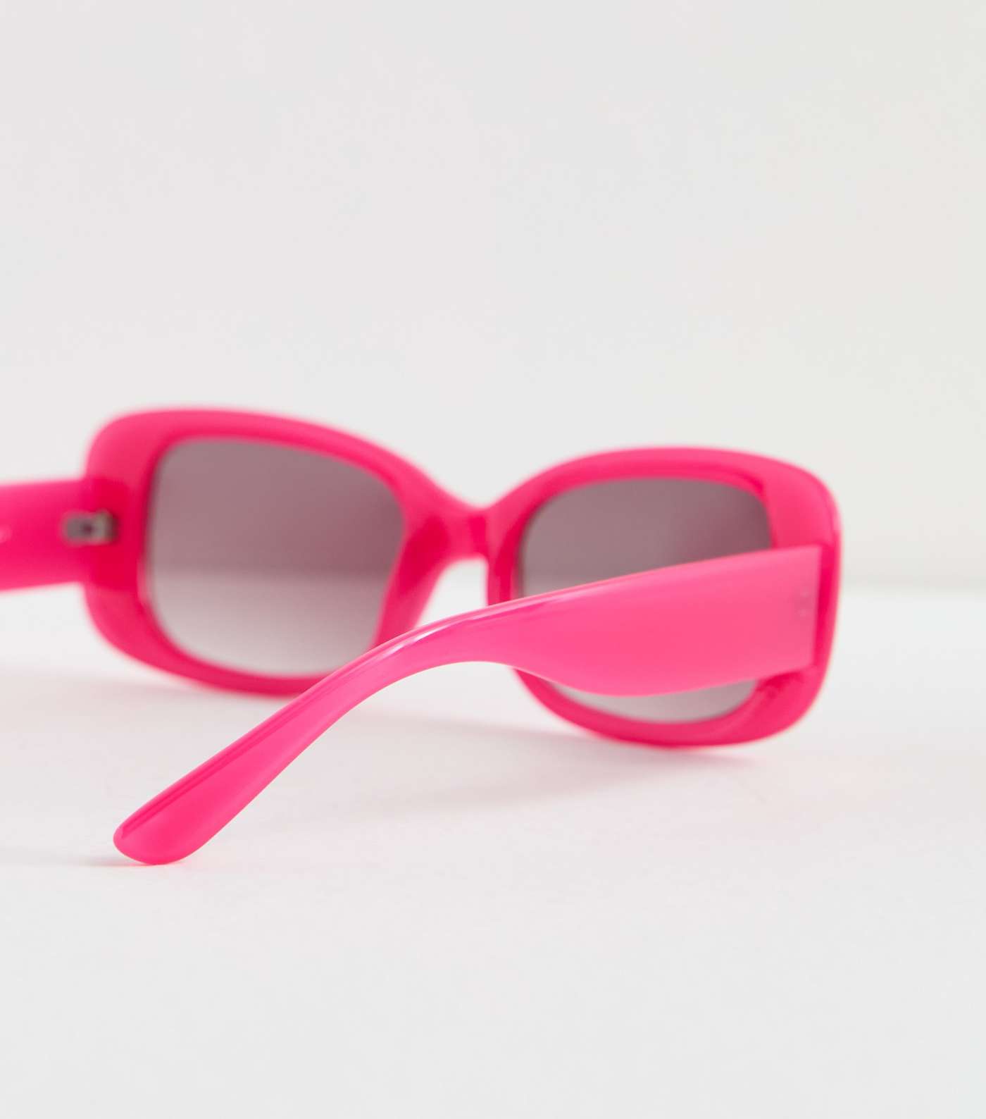 Bright Pink Rectangle Frame Sunglasses Image 4