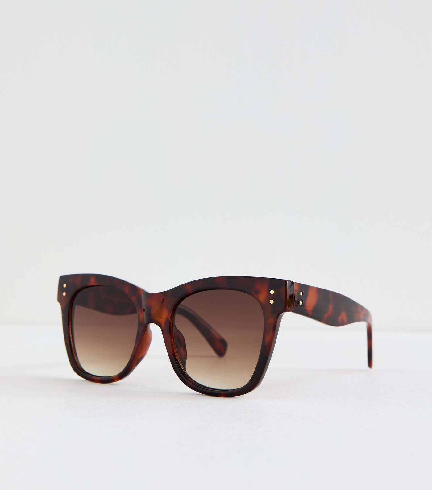 Dark Brown Square Frame Sunglasses Image 2