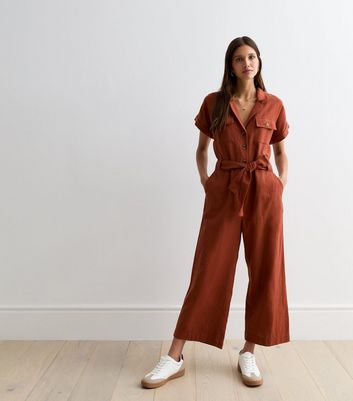 Utility Jumpsuit A New Day Jumpsuit Target Rust Short Sleeve