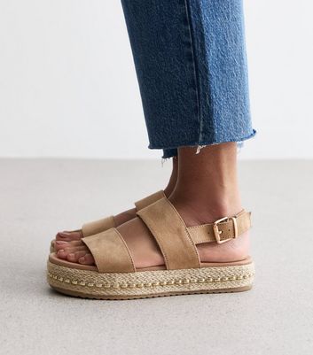 Espadrille sandals wide fit online