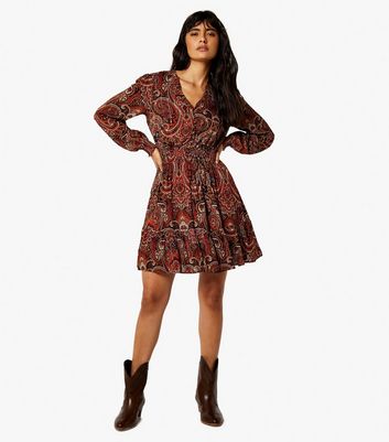 Apricot deals paisley dress