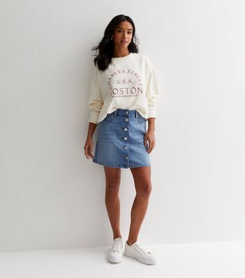 A line hotsell denim skirt mini