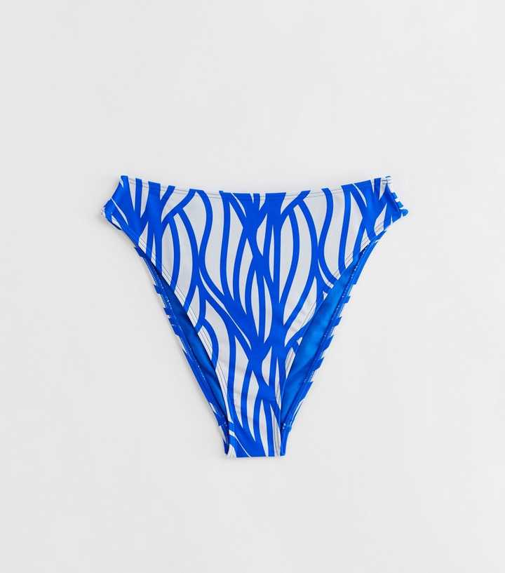High Waisted Bikini - Denim Blue Swim Bottom - High-Cut Bikini - Lulus