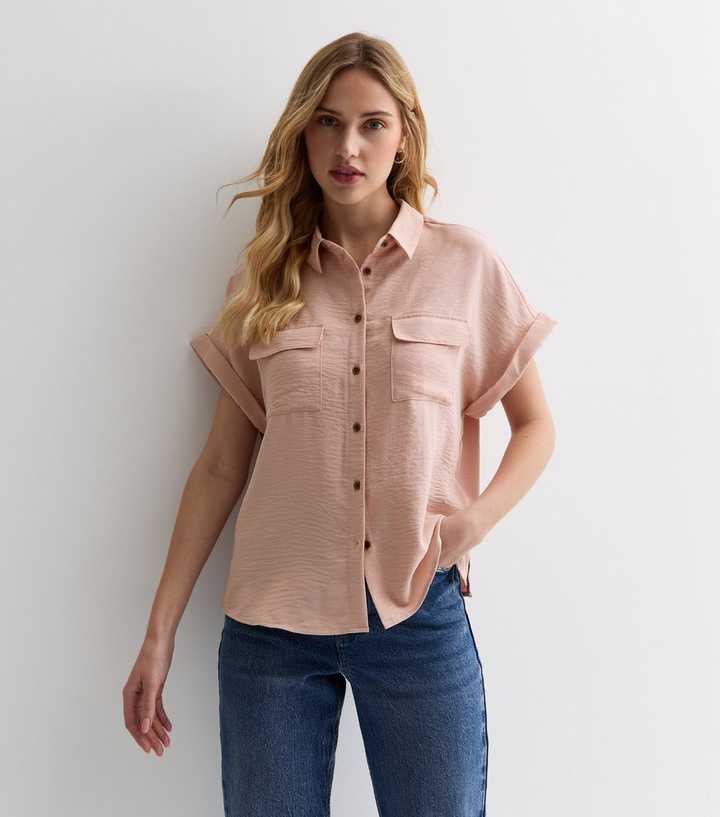 Pale Pink Short Sleeve Shirt