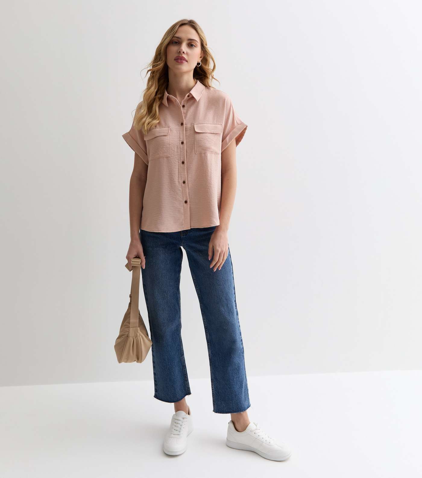 Light Pink Short Sleeve Shirt Image 3