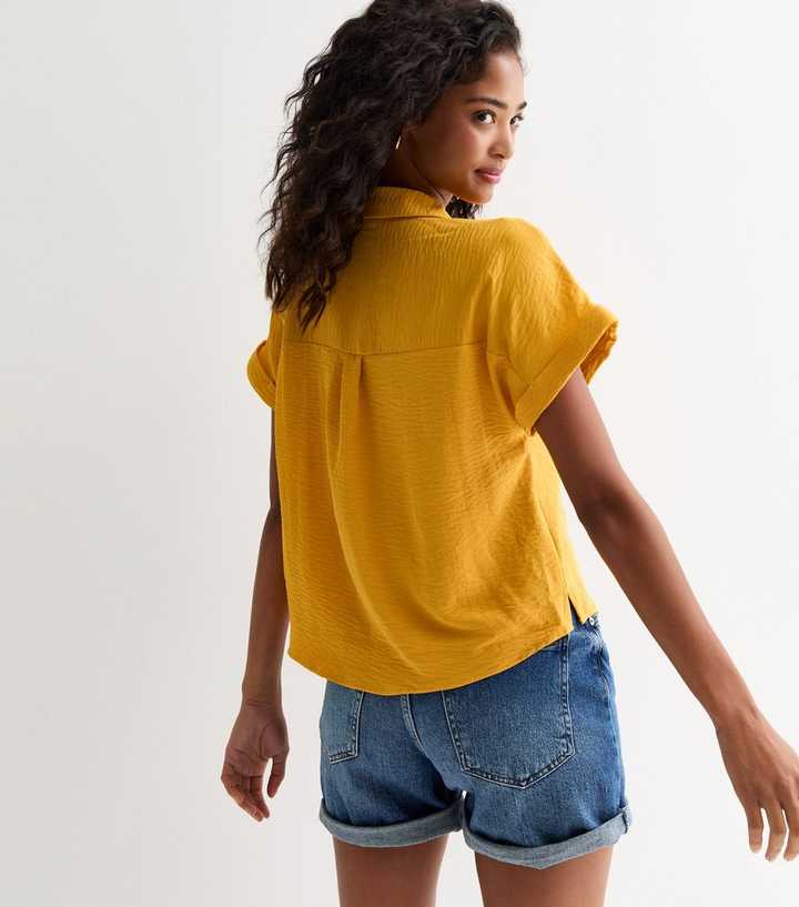 Mustard Short Sleeve Shirt - Main Image