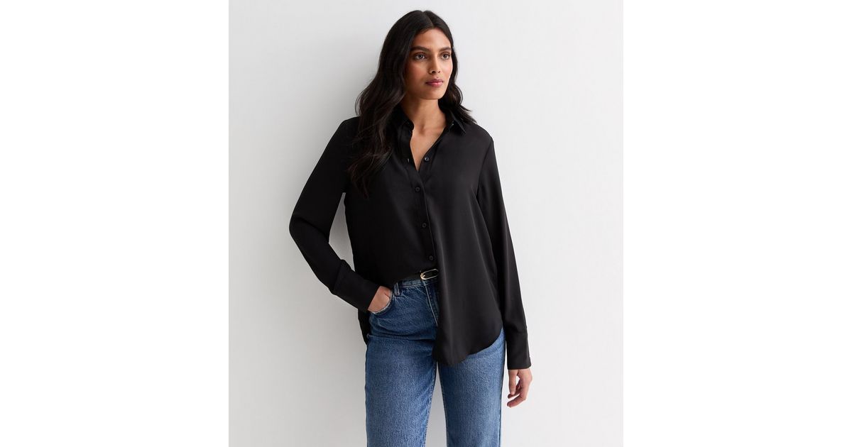 Black Long Sleeve Shirt | New Look
