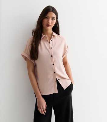 Pale Pink Short Sleeve Shirt