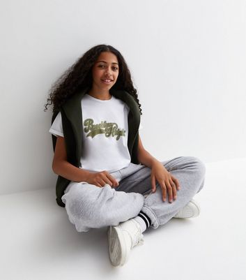 Girls Off White Brooklyn Logo T-Shirt