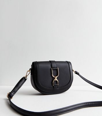 Black cross body online saddle bag