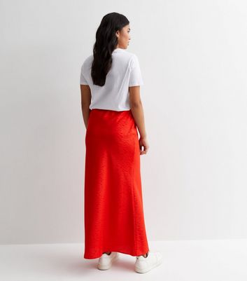 New look 2025 red maxi skirt