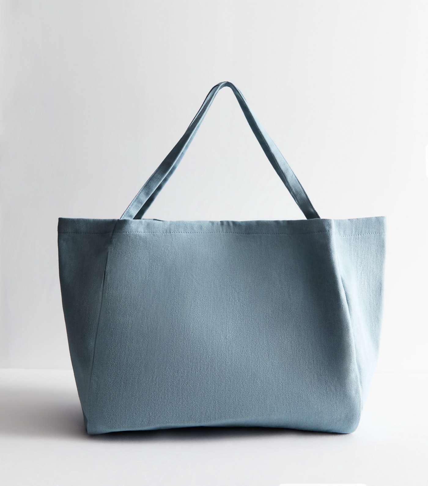 Blue Denim Slouch Tote Bag  Image 4