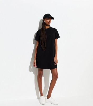 Black cotton shirt dress best sale