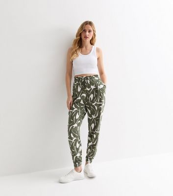 Womens best sale print joggers