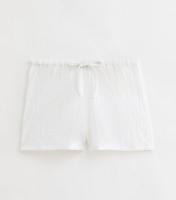 Khaki Textured Beach Shorts