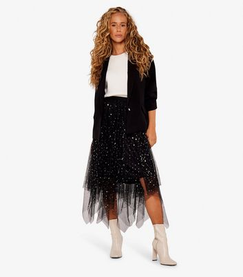 Tulle star clearance midi skirt