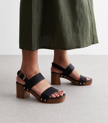 Block heel clog sandals on sale