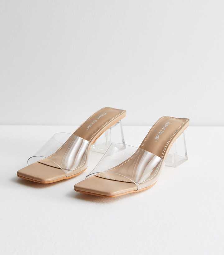 new look clear sandals