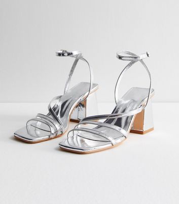 Silver strappy deals dress sandals