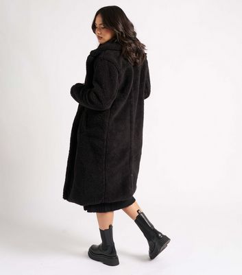 Black long borg coat online