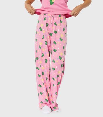 Skinnydip Pink Trouser Pyjama Set with Disney Pascal Print New Look