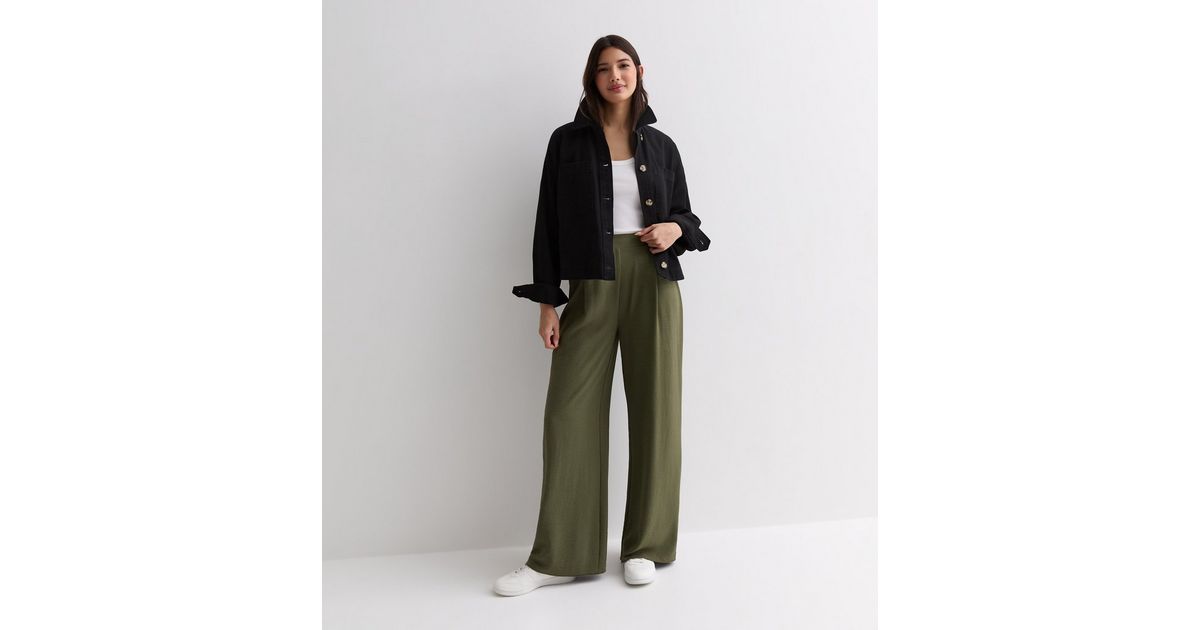 Khaki Wide Leg Trousers | New Look