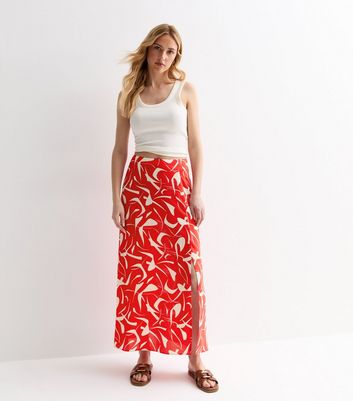 New look red leopard best sale print skirt