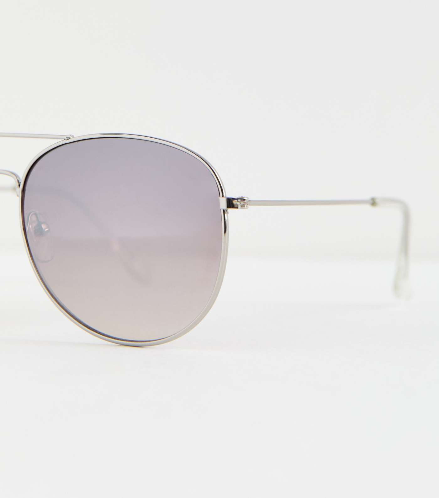 Silver Pilot Sunglasses Image 3