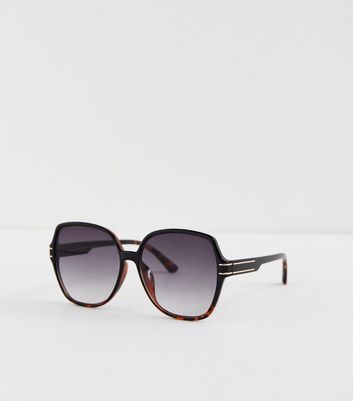 Black tortoise sales shell sunglasses