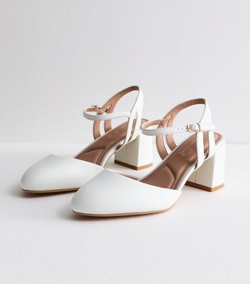 New Look Wide Fit Two Part Block Heeled Sandals | ASOS