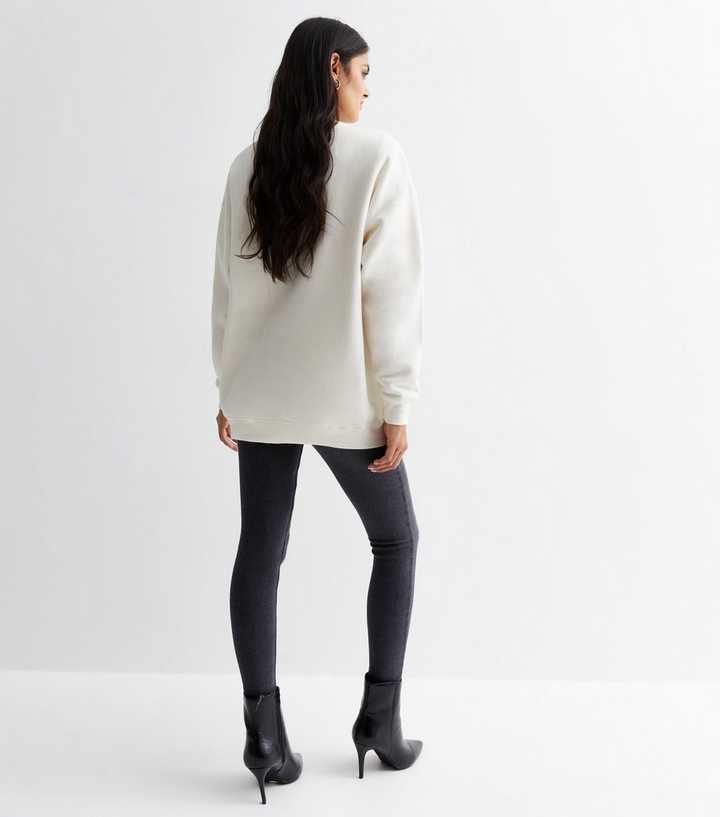 NIRVANA Womens Crewneck Sweatshirt - OFF WHITE