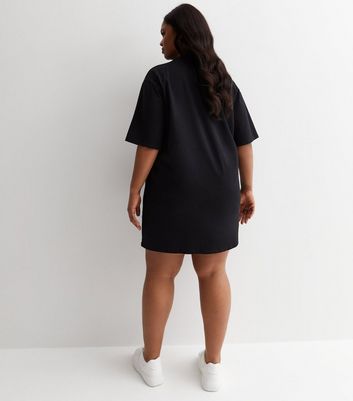 Black t shirt mini dress online