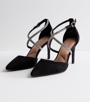 Black low stiletto on sale heels