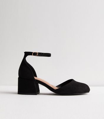 Black suedette two clearance part platform courts