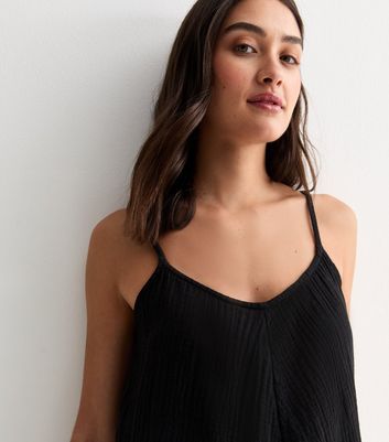 Black slouch jumpsuit on sale