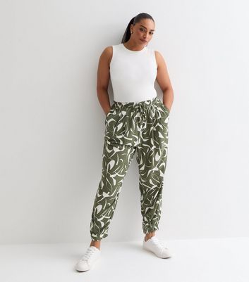 Abstract Neon Cow Print Women's Joggers