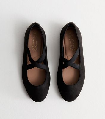 Elasticated best sale ballerina pumps