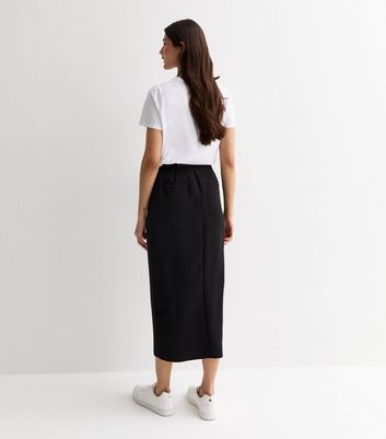 Midi pencil skirt 2025 with front split